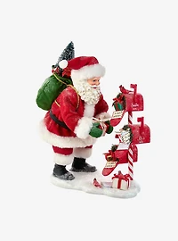 Kurt Adler Fabriche Santa Checking Mail Figure