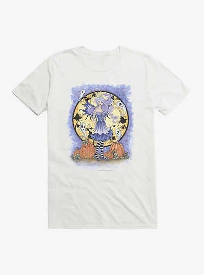 Haunted Pumpkin Patch T-Shirt by Amy Brown