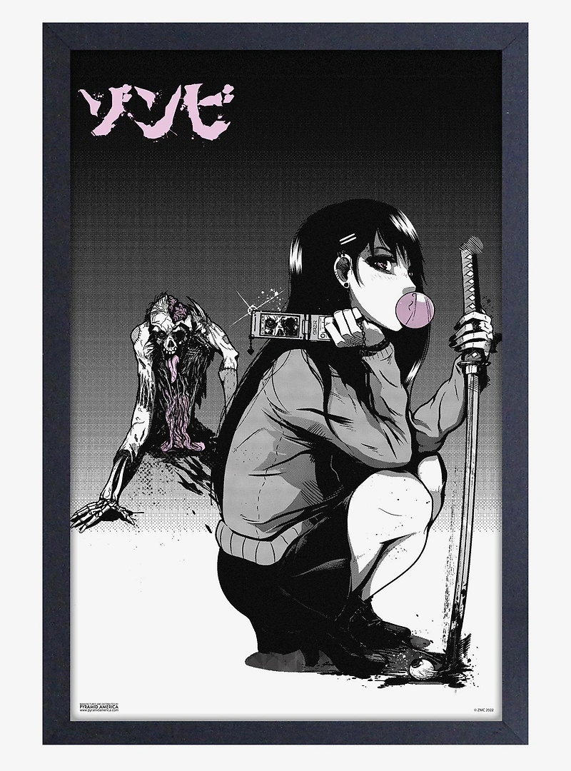 Zombie Makeout Club Bubblegum Framed Wood Wall Art