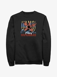 Stranger Things Demogorgon Happy Hanukkah Sweatshirt