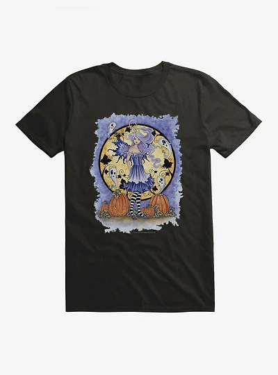 Haunted Pumpkin Patch T-Shirt by Amy Brown