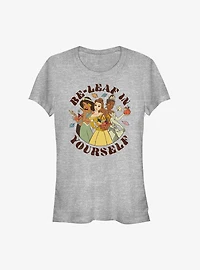 Disney Princesses Fall For Yourself Girls T-Shirt