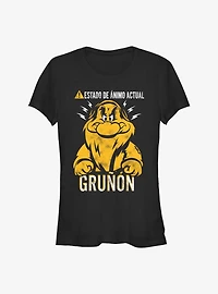 Disney Snow White and the Seven Dwarfs Spanish Grumpy Mood Girls T-Shirt