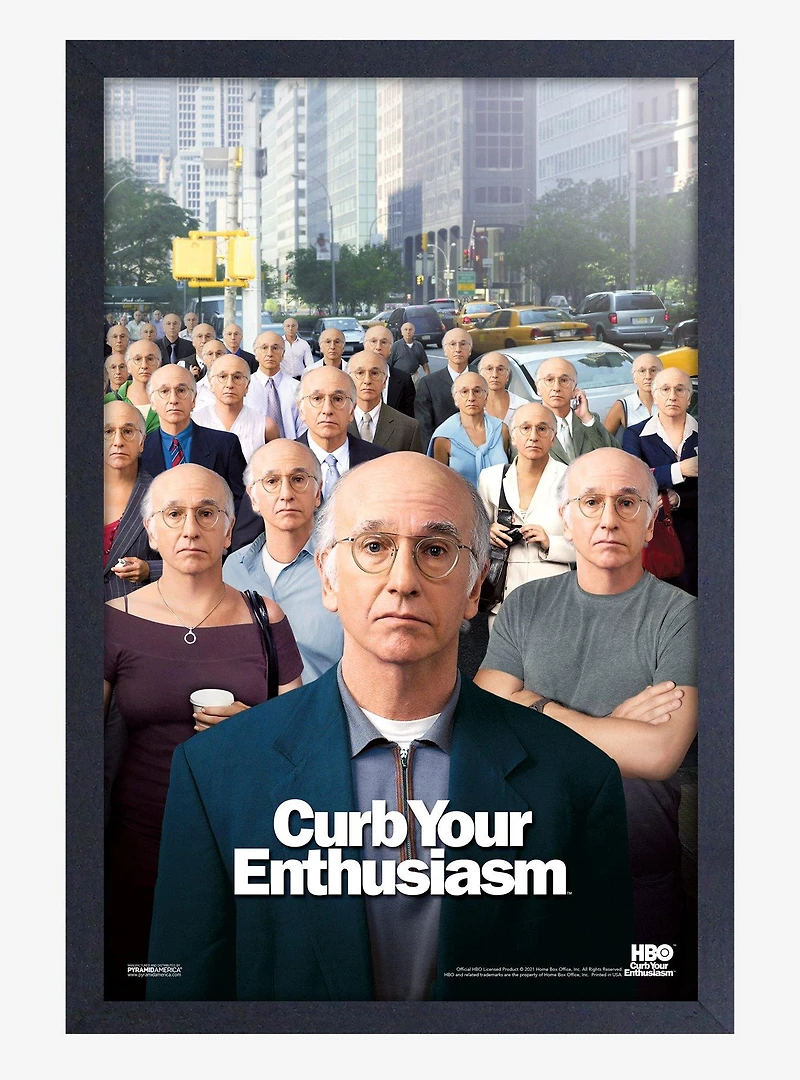 Curb Your Enthusiasm New York Framed Wood Wall Art
