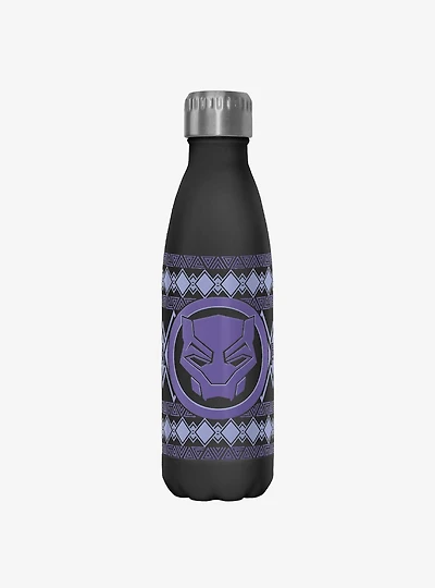 Marvel Black Panther King T'Challa Emblem Water Bottle