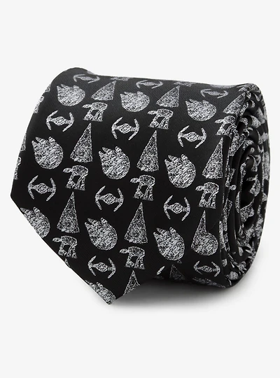 Star Wars Battle Black Men's Tie