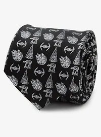 Star Wars Battle Black Men's Tie