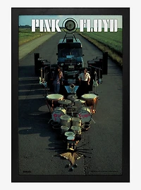 Pink Floyd Instrument Lineup Framed Wood Wall Art