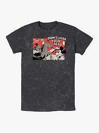 Disney Mickey Mouse Don't Lose Your Head Mineral Wash T-Shirt