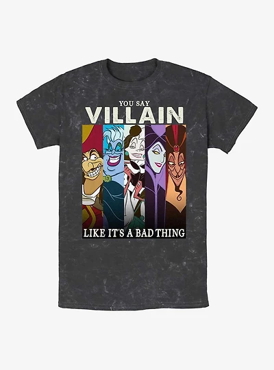 Disney Villains You Say Villain Like It's A Bad Thing Mineral Wash T-Shirt