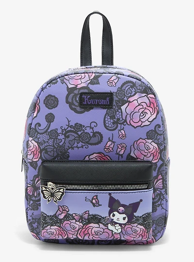 Kuromi Roses Lace Mini Backpack