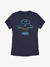 Marvel Guardians of the Galaxy Holiday Special Alien Text Womens T-Shirt