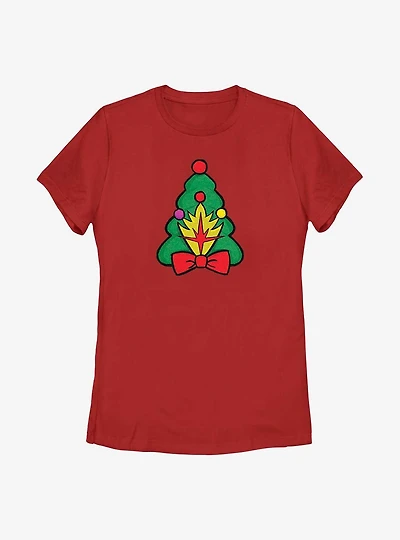 Marvel Guardians of the Galaxy Holiday Special Christmas Tree Badge Womens T-Shirt