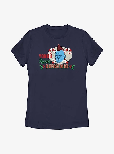 Marvel Guardians of the Galaxy Holiday Special Yondu Ruined Christmas Womens T-Shirt