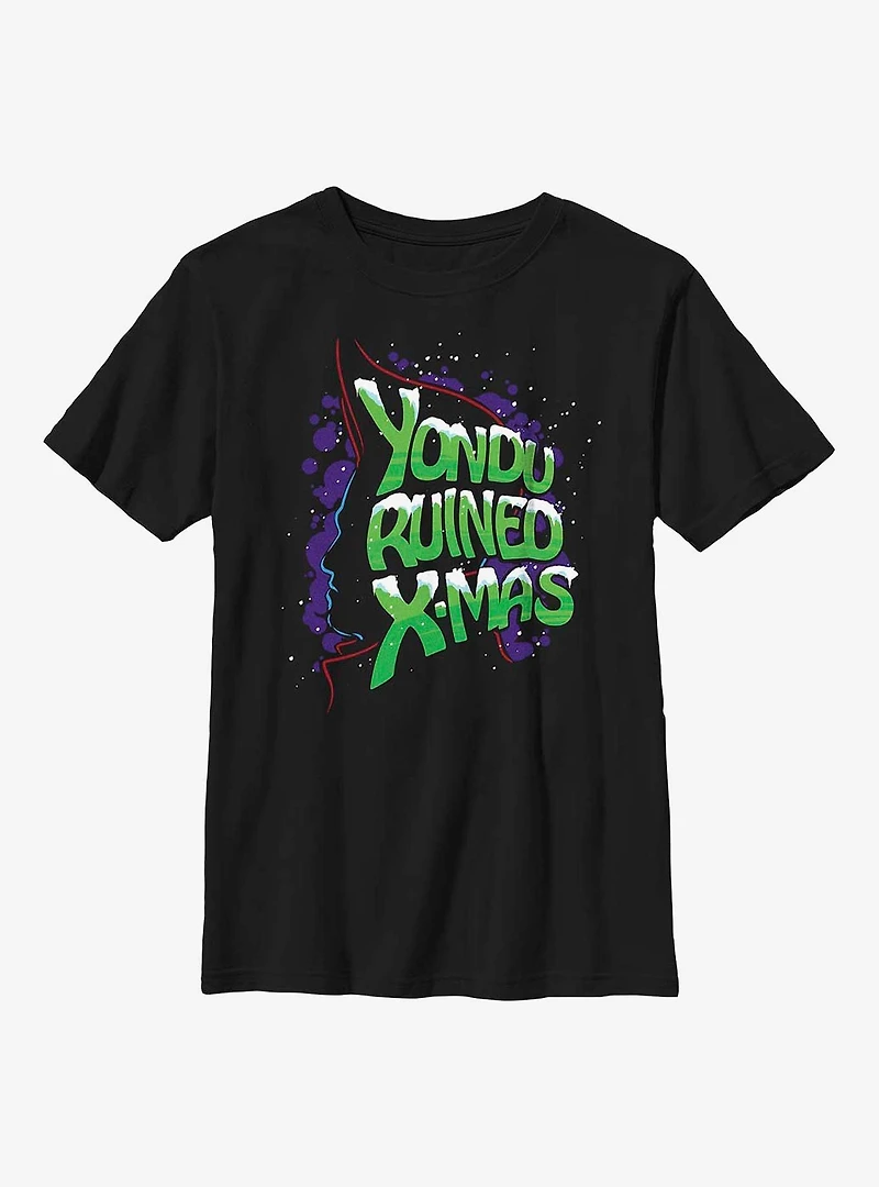 Marvel Guardians of the Galaxy Holiday Special Yondu Ruined Christmas Youth T-Shirt