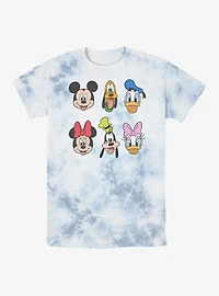 Disney Mickey Mouse And Friends Faces Tie-Dye T-Shirt