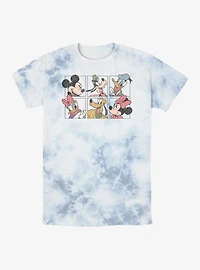 Disney Mickey Mouse And Friends Grid Tie-Dye T-Shirt