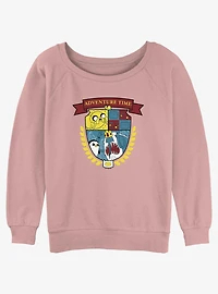 Adventure Time Shield Girls Slouchy Sweatshirt