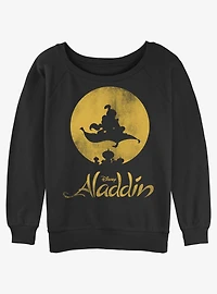 Disney Aladdin New World Girls Slouchy Sweatshirt