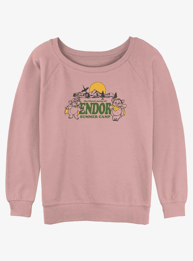 Star Wars Retro Ewoks Girls Slouchy Sweatshirt