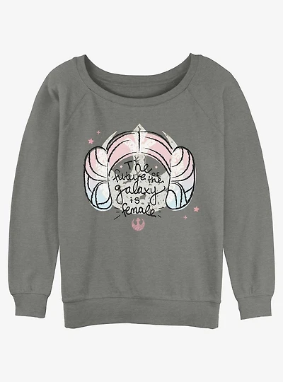 Star Wars The Future Is Female Girls Slouchy Sweatshirt