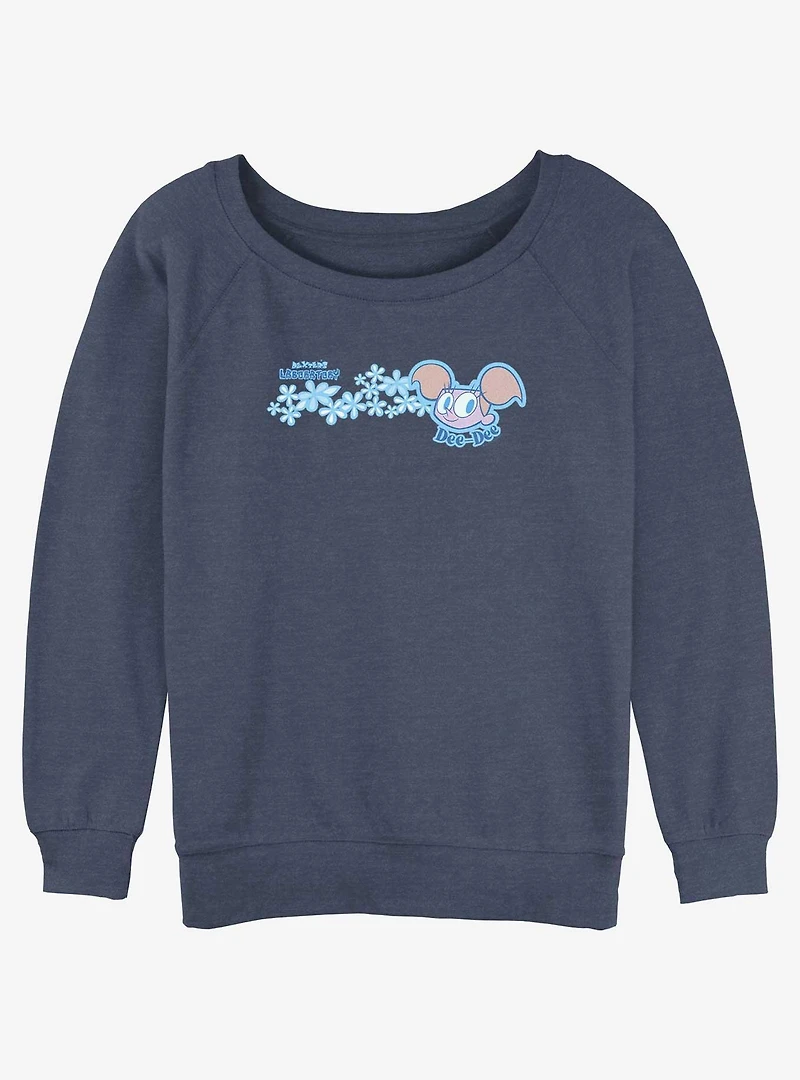 Cartoon Network Dexter's Laboratory Dee Florals Girls Slouchy Sweatshirt