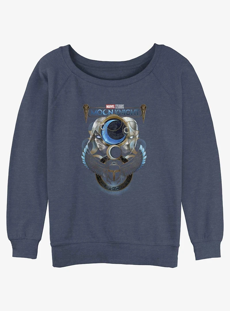 Marvel Moon Knight Passive Protector Girls Slouchy Sweatshirt