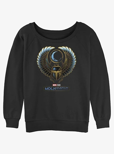 Marvel Moon Knight Scarab Girls Slouchy Sweatshirt