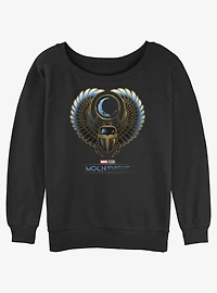 Marvel Moon Knight Scarab Girls Slouchy Sweatshirt