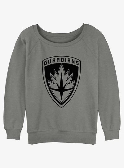 Marvel Guardians of the Galaxy Badge Girls Slouchy Sweatshirt