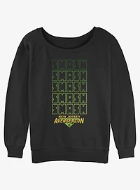 Marvel Ms. Avengercon Smash Girls Slouchy Sweatshirt