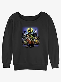 Nintendo Moon Dance Girls Slouchy Sweatshirt
