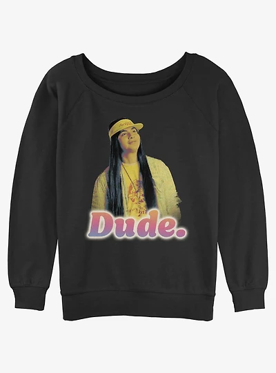 Stranger Things Argyle Dude Girls Slouchy Sweatshirt