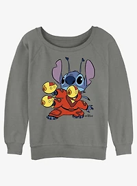 Disney Lilo & Stitch Alien Pew Girls Slouchy Sweatshirt