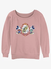 Disney Mickey Mouse Care About You Girls Slouchy Sweatshirt