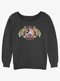 Disney Mickey Mouse Tiger King Girls Slouchy Sweatshirt