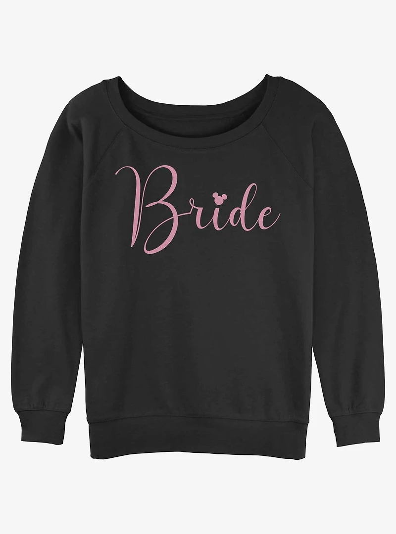 Disney Minnie Mouse Bride Girls Slouchy Sweatshirt