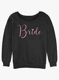 Disney Minnie Mouse Bride Girls Slouchy Sweatshirt