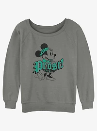Disney Minnie Mouse Prost Cheers German Girls Slouchy Sweatshirt