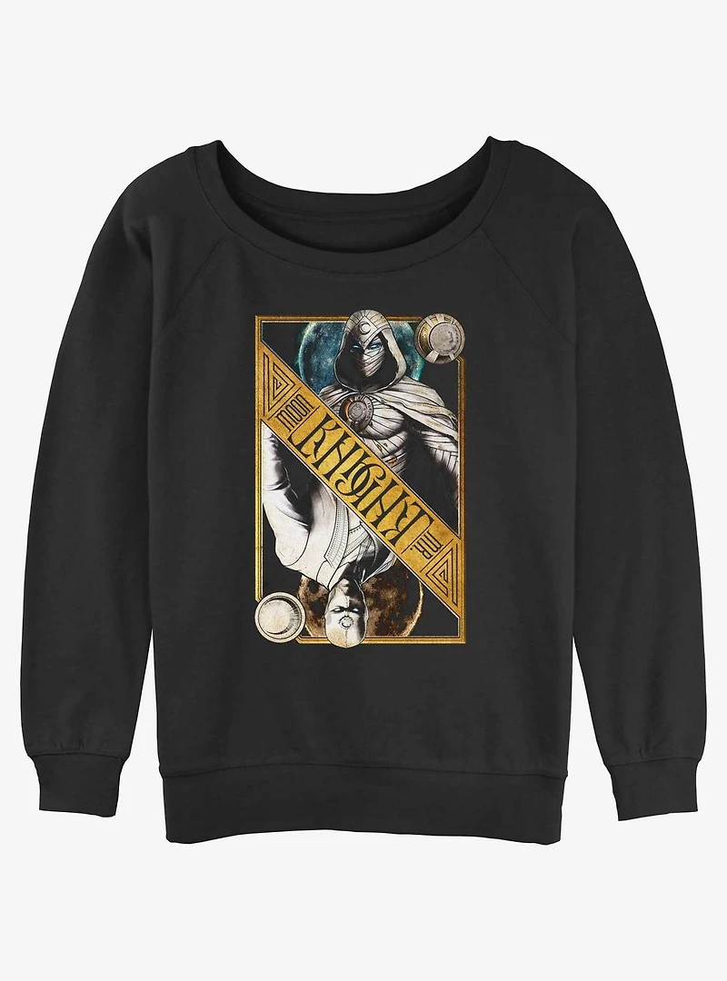 Marvel Moon Knight Dual Card Girls Slouchy Sweatshirt