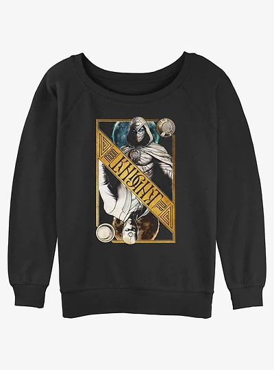 Marvel Moon Knight Dual Card Girls Slouchy Sweatshirt