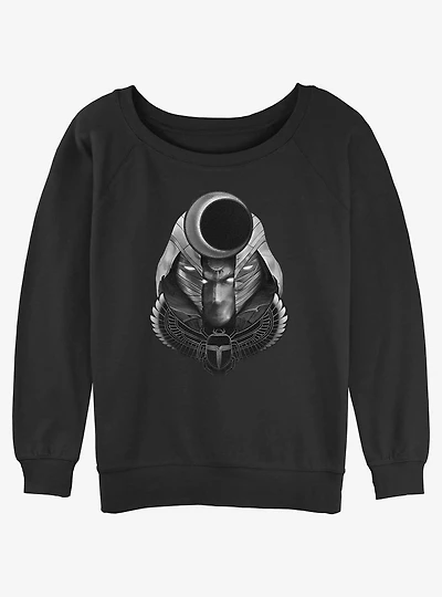 Marvel Moon Knight Scarab Moon Girls Slouchy Sweatshirt