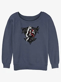 Marvel Thor: Love and Thunder Rocker Viking Girls Slouchy Sweatshirt