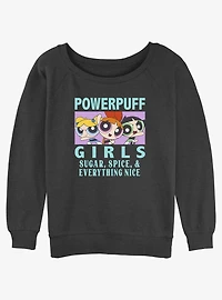 Cartoon Network The Powerpuff Girls Sugar and Spice Slouchy Sweatshirt