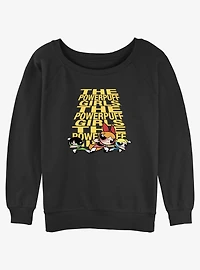 Cartoon Network The Powerpuff Girls Tough Puff Slouchy Sweatshirt