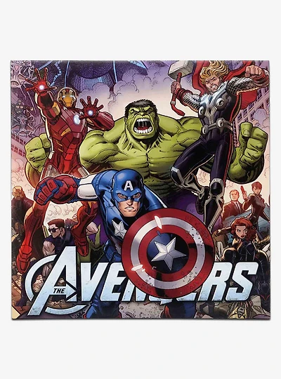 Marvel Avengers Characters in Action Canvas Wall Decor