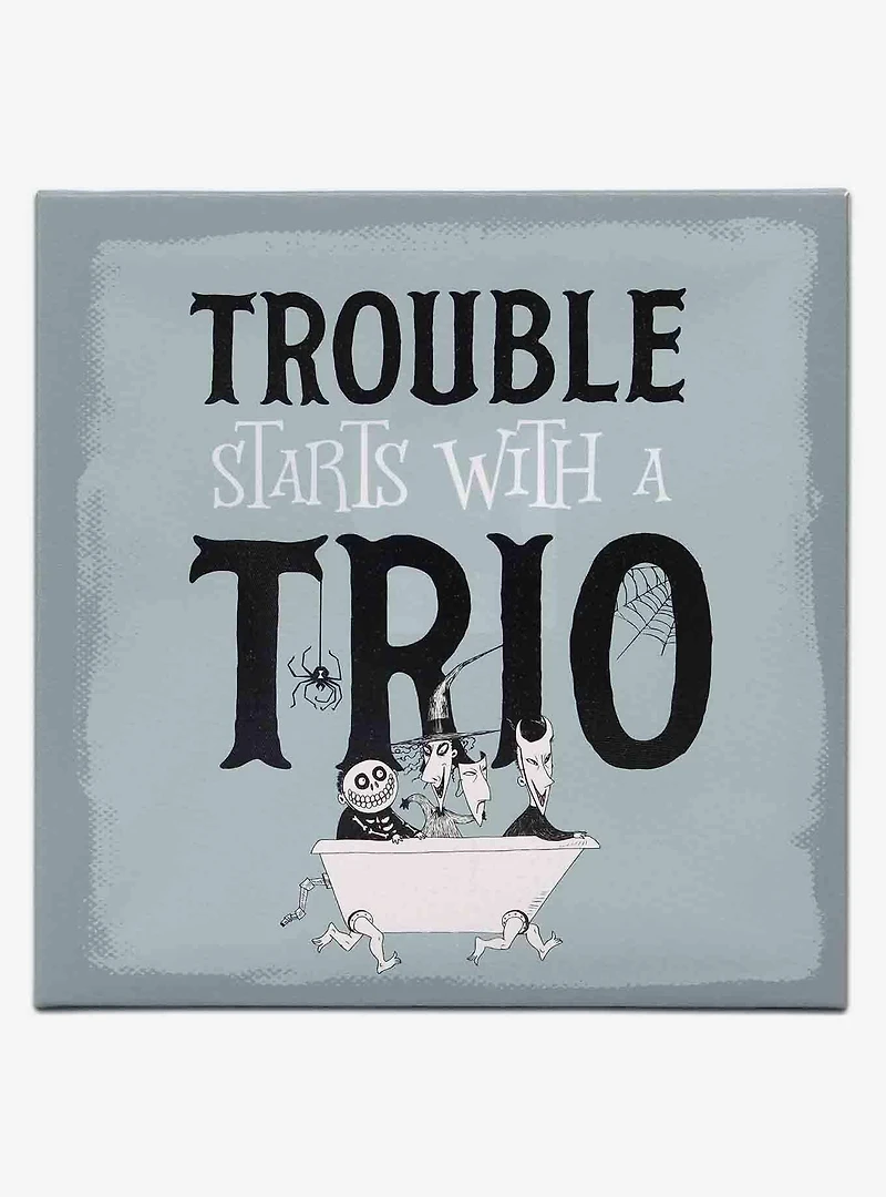 Disney The Nightmare Before Christmas Trouble Starts with a Trio Canvas Wall Decor