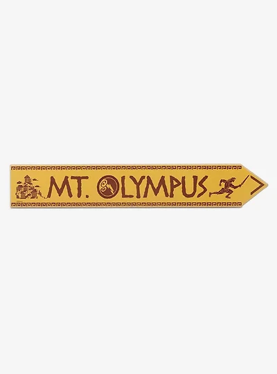 Disney Hercules Mt. Olympus Arrow Wood Wall Sign