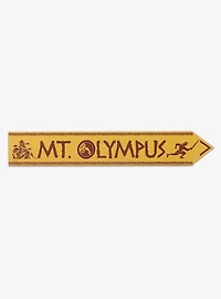 Disney Hercules Mt. Olympus Arrow Wood Wall Sign