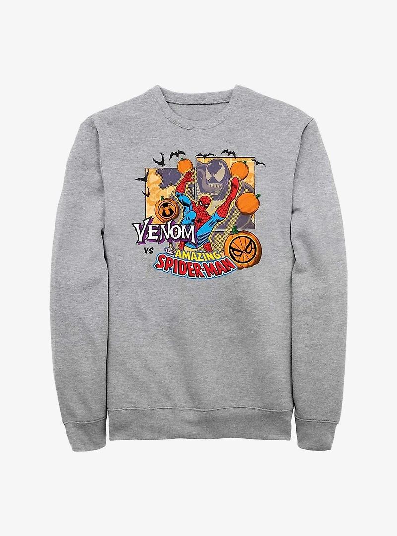 Marvel Spider-Man Venom vs Halloween Sweatshirt